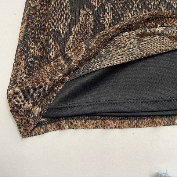 URBAN OUTFITTERS lined chiffon snake print mini dress - Picture 3 of 6